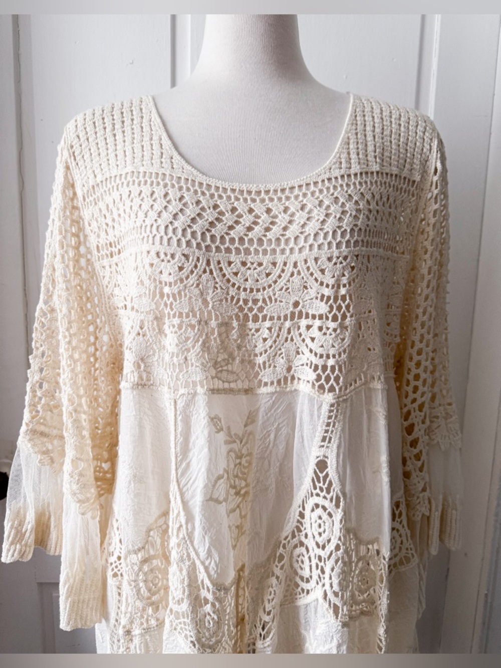 Bohemian Lace Layering Dress - Picture 4 of 8